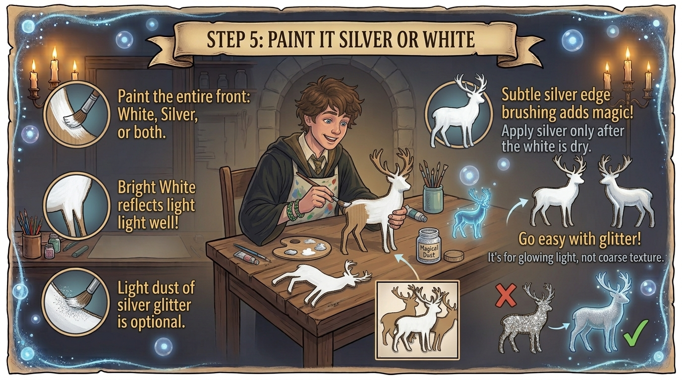 Step 5 Paint It Silver or White